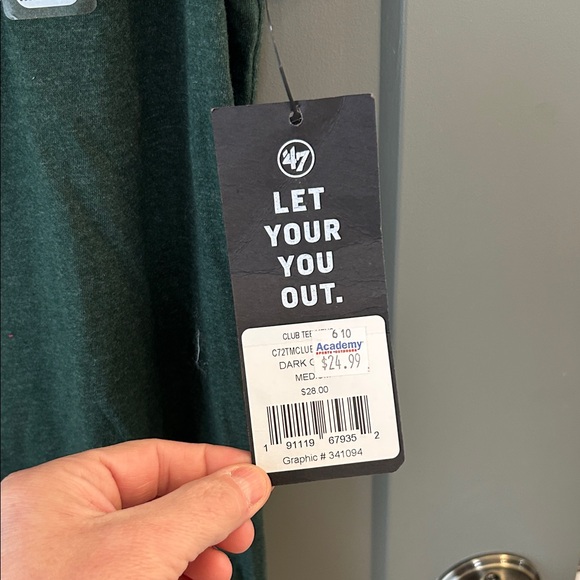 47 Baylor Green Short Sleeve Tee size medium New! - Picture 4 of 4